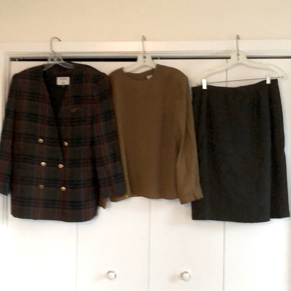 3 piece skirt suit